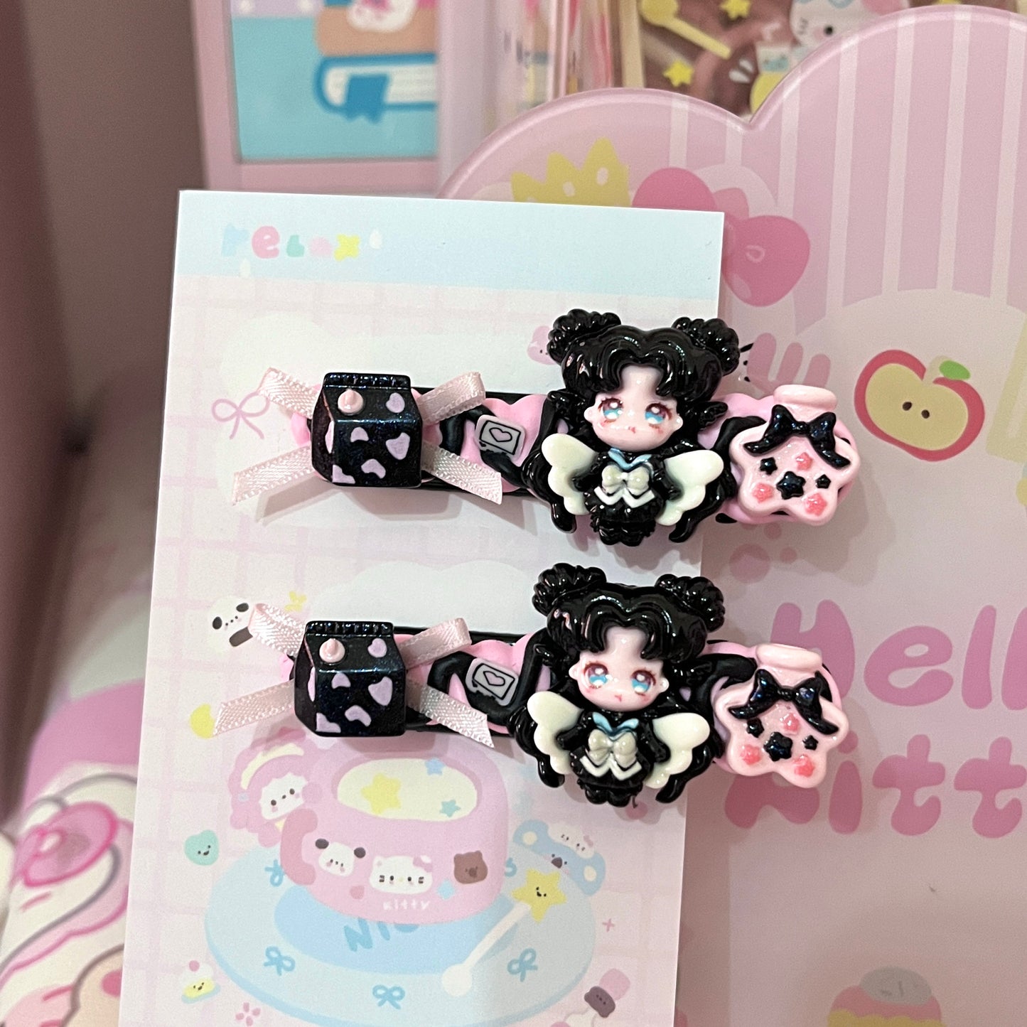 Sweet Star - Cute Cream Clip Set 10pcs hair clip sweet star