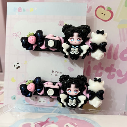 Sweet Star - Cute Cream Clip Set 10pcs hair clip sweet star
