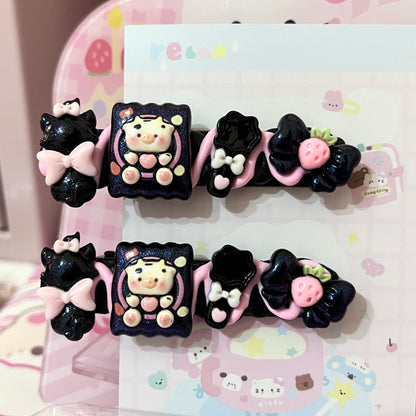 Sweet Star - Cute Cream Clip Set 10pcs hair clip sweet star