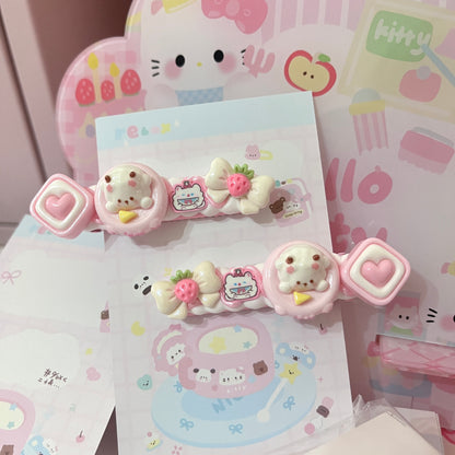 Sweet Star - Cute Cream Clip Set 10pcs hair clip sweet star