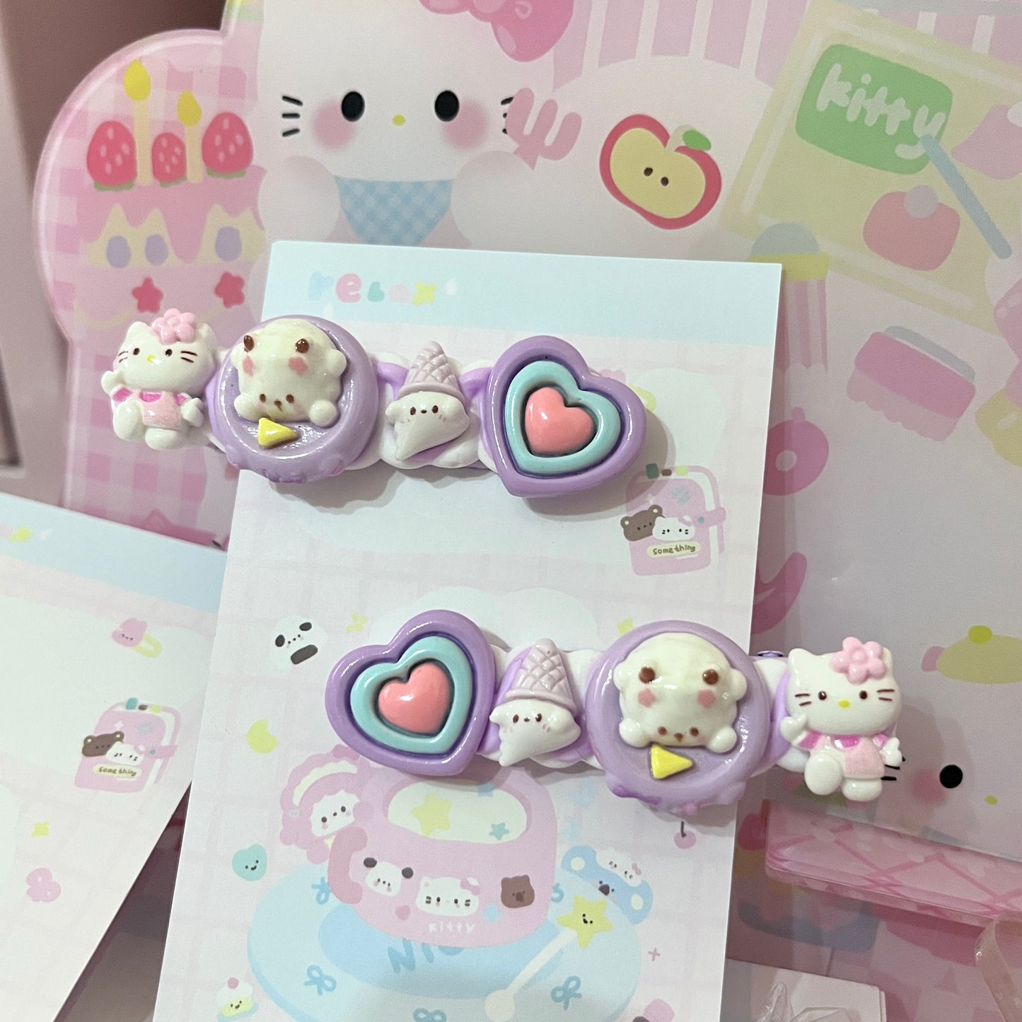 Sweet Star - Cute Cream Clip Set 10pcs hair clip sweet star
