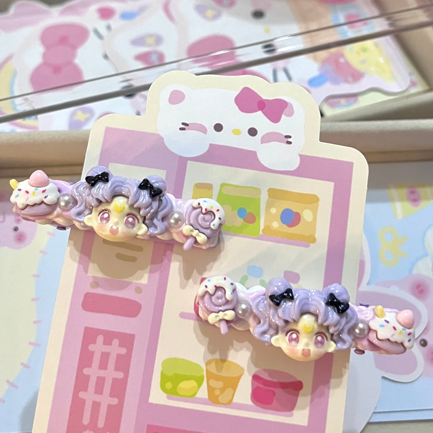 Sweet Star - Cute Cream Clip Set 10pcs