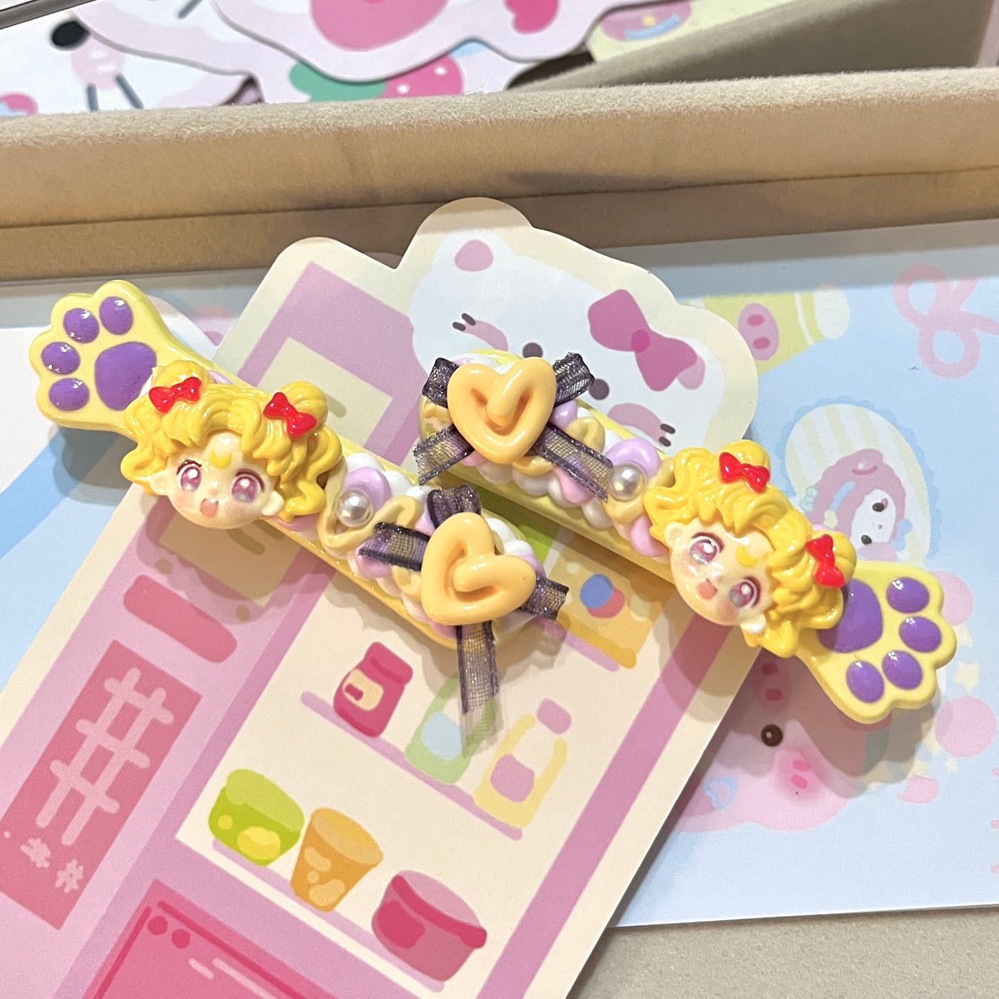 Sweet Star - Cute Cream Clip Set 10pcs