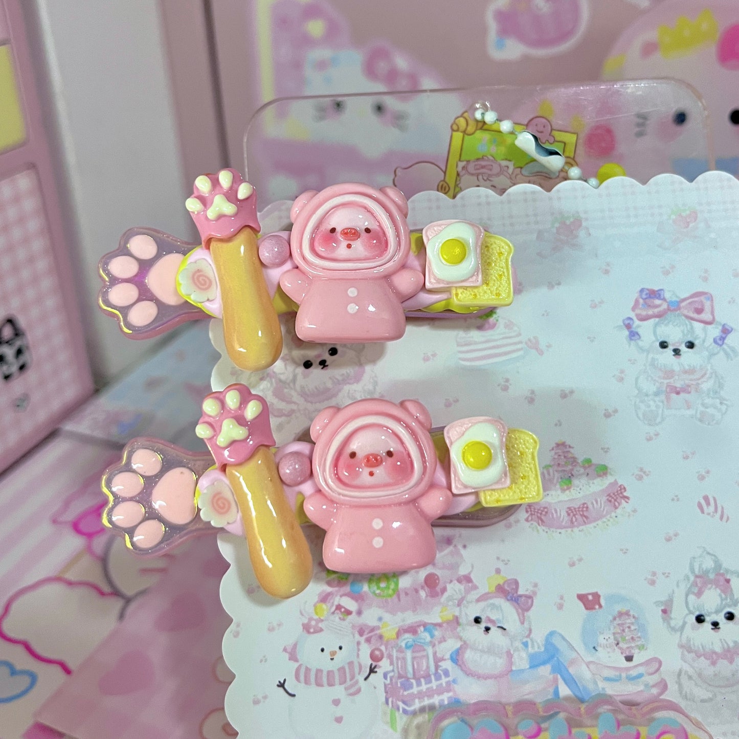 Sweet Star - Cute Cream Clip Set 10pcs