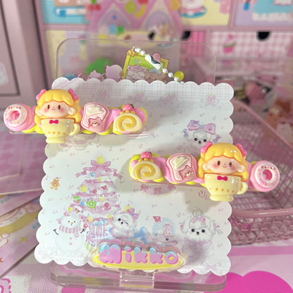 Sweet Star - Cute Cream Clip Set 10pcs hair clip sweet star