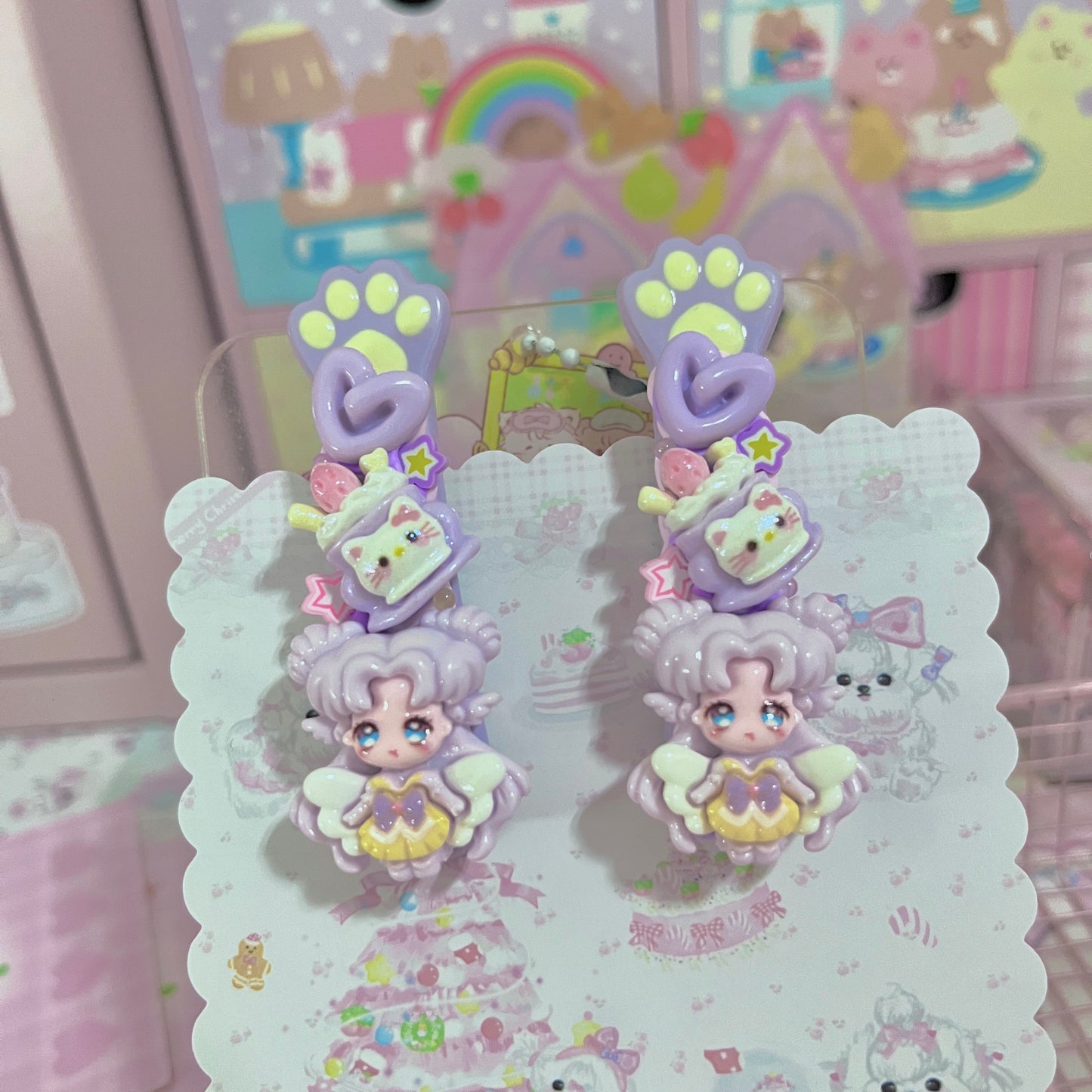 Sweet Star - Cute Cream Clip Set 10pcs hair clip sweet star
