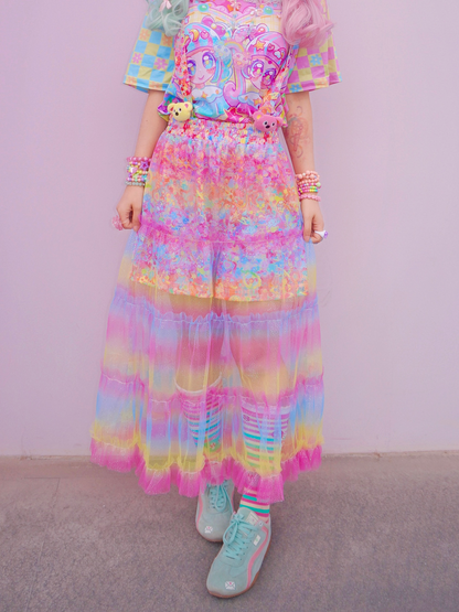 Dream Bubble - Pastel Gradient Sparkle Tulle Dress skirt Dream Bubble