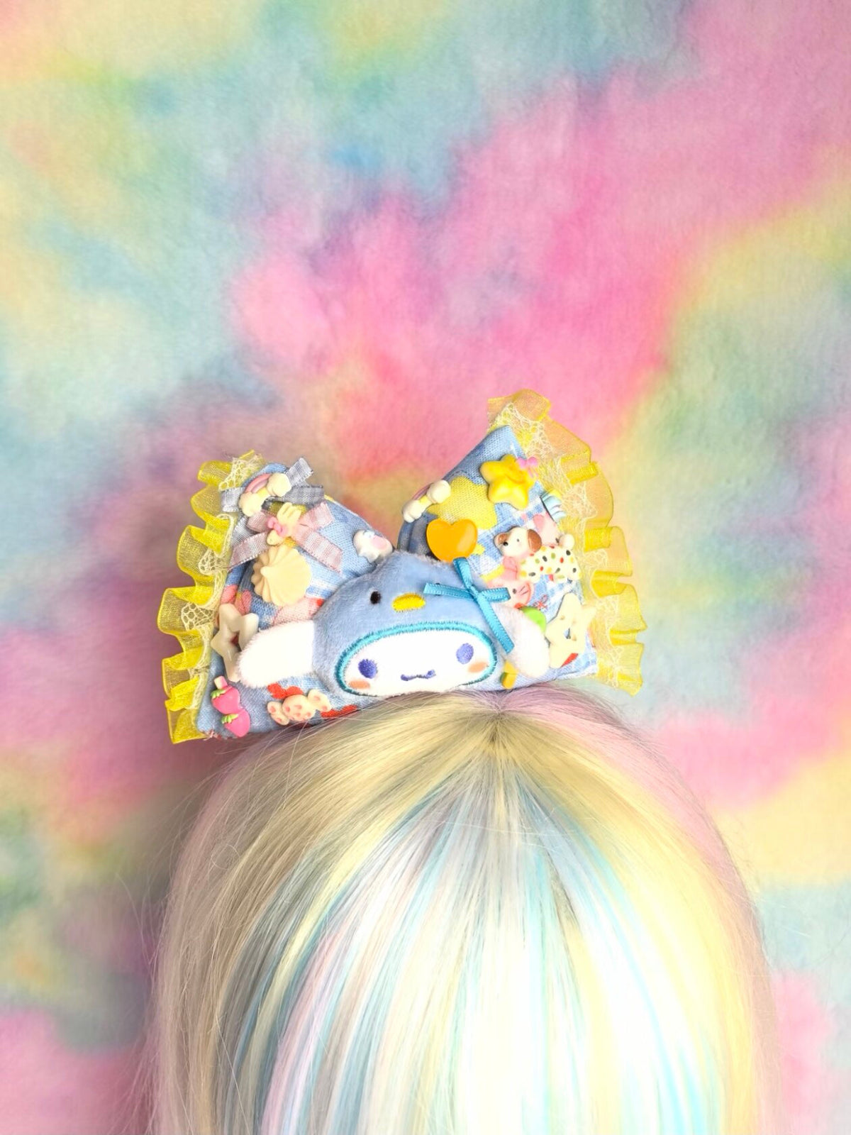 Luckywishstar - Colorful Padded Bow Hair Clip hair clip Luckywishstar 1
