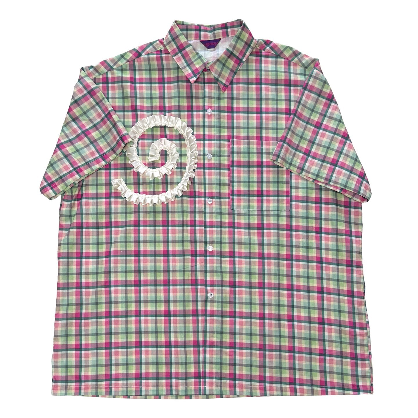 bunnybunnygun - Oversized Plaid Shirt shirt bunnybunnygun