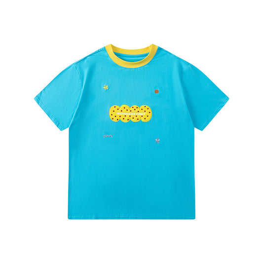 KURIOSITAET - Blue Baguette Polka Dot T-Shirt tshirt KURIOSITAET XS
