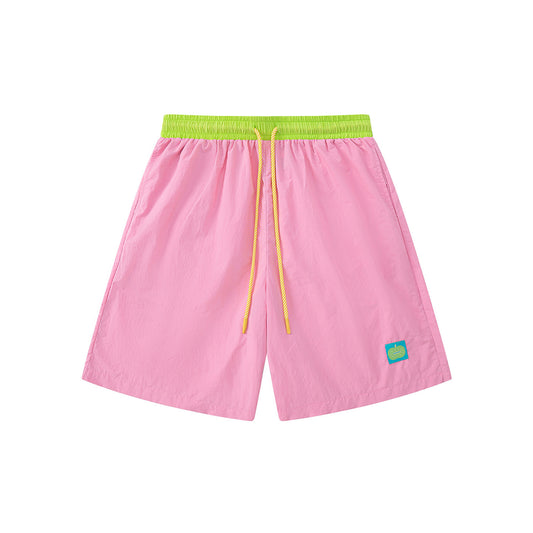 KURIOSITAET - Pink Colorblock Sport Shorts shorts KURIOSITAET S