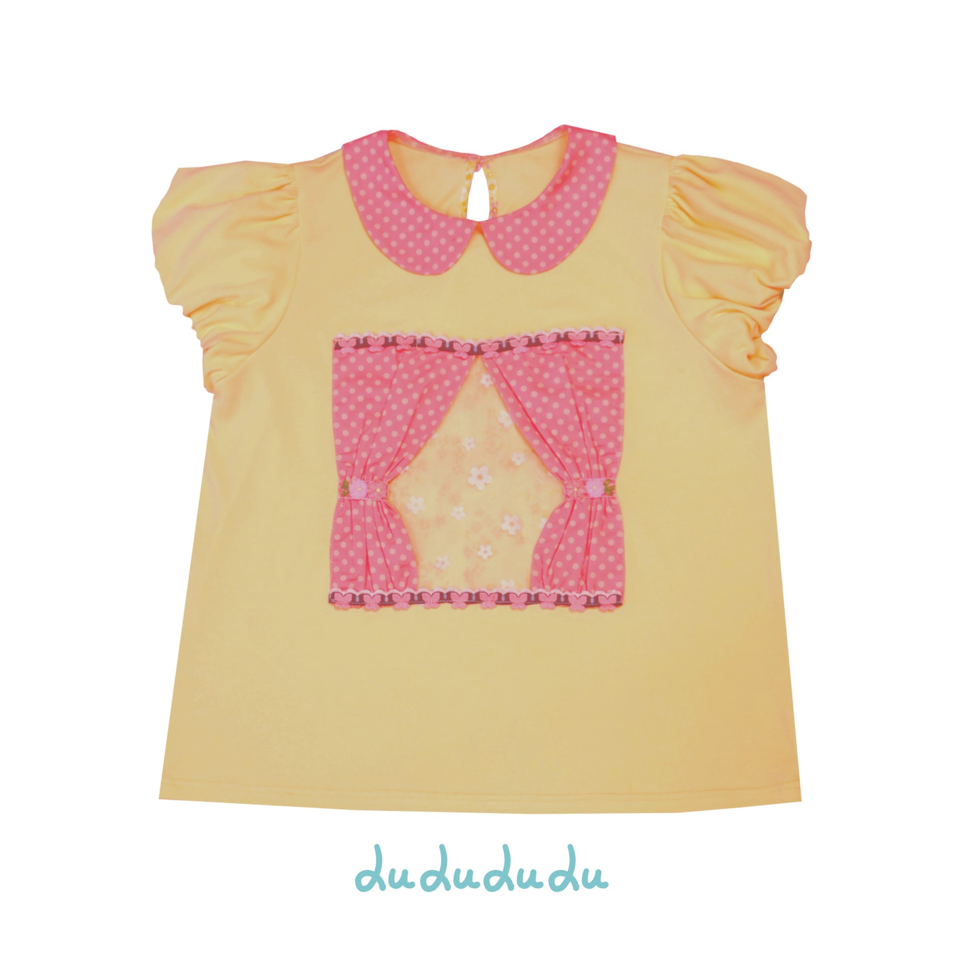 Lulululu - Yellow Polka Puff Tee shirt LULULULU S