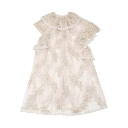 DADANAKO - Vintage Embroidered Mesh Maxi Dress dress DADANAKO S