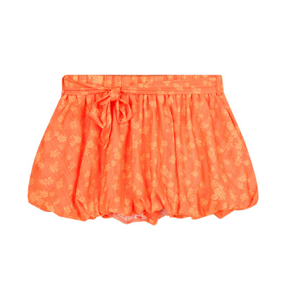 Languid Park - Orange Floral A-Line Skirt skirt Languid Park S