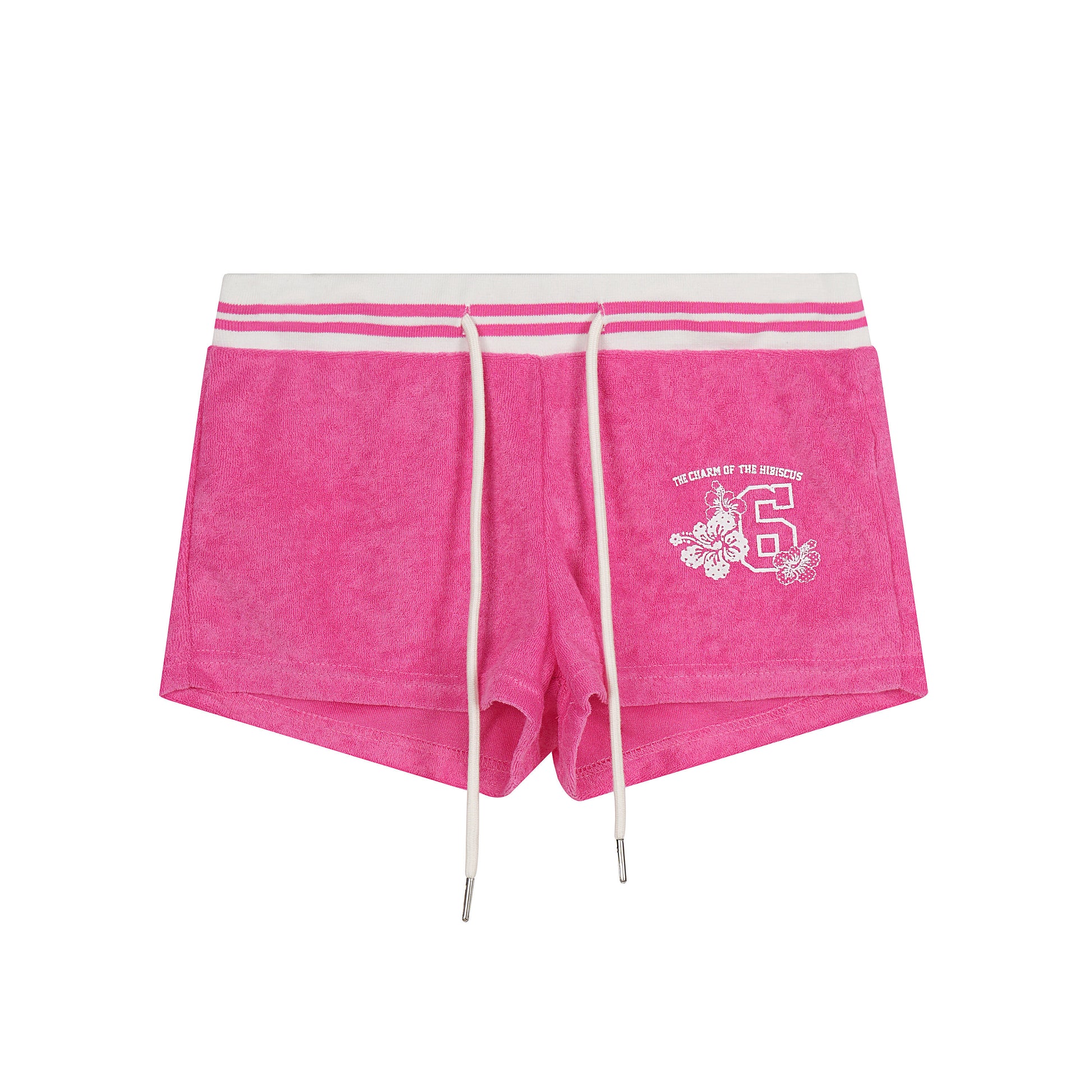 Languid Park - Vintage Letter Drawstring Shorts shorts Languid Park Rose Red S