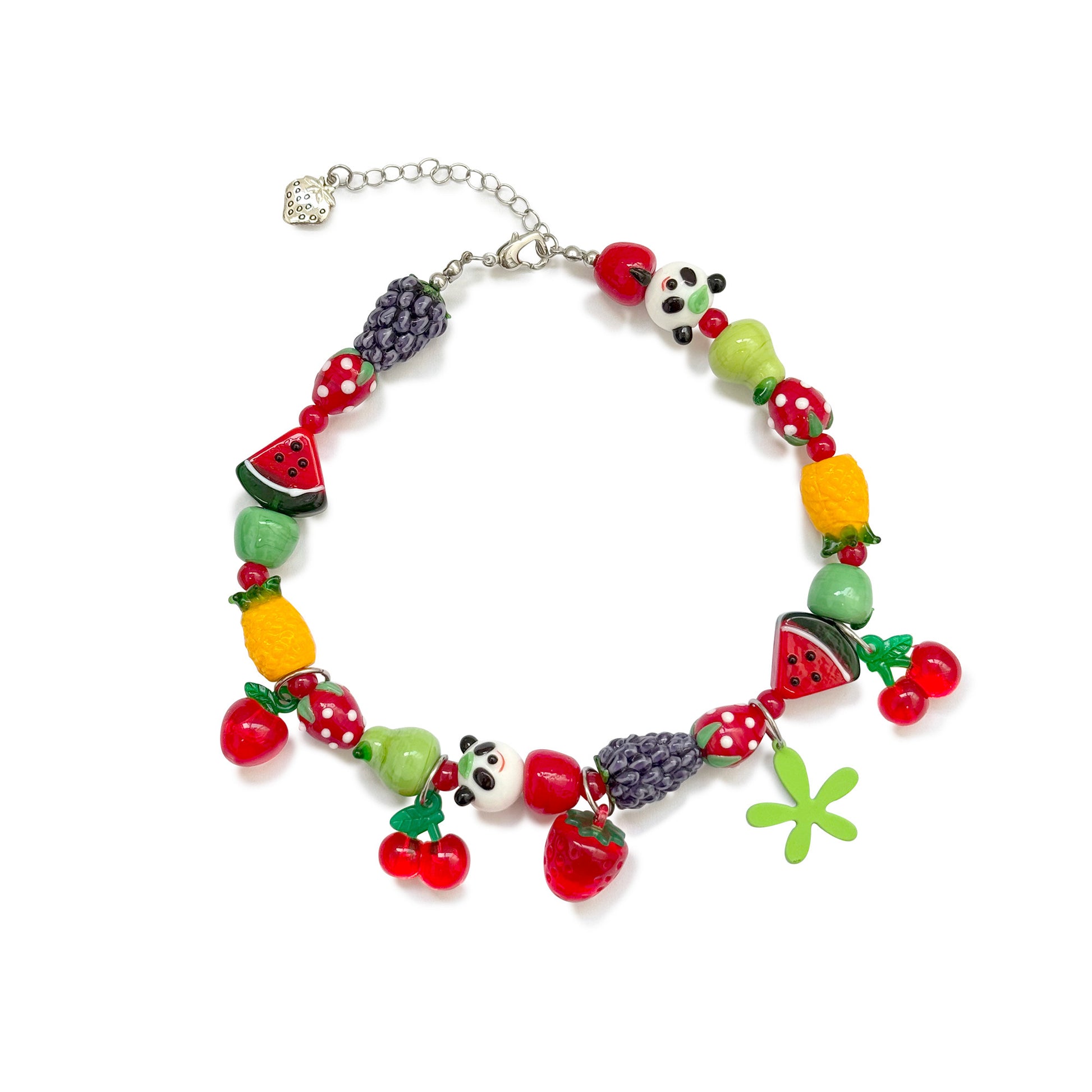 FRUITS - Fruit Panda Beaded Necklace | Kawaii Colorful Japanese Accessory necklace Fruits