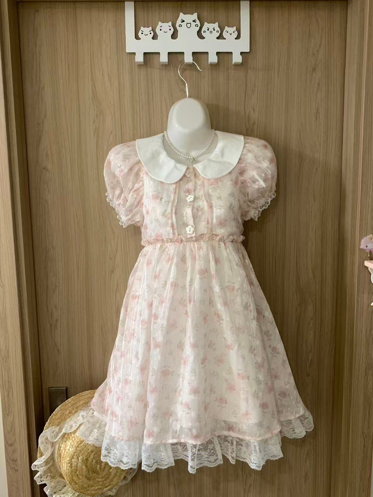 Blurred Bear - Fairy Doll Collar Dress dress Blurred Bear S