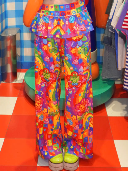 Dream Bubble - Rainbow Cat Decora Kei Layered Pants pants Dream Bubble Pants Only