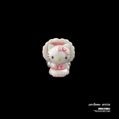 Duoxi - Kawaii Kitty Pearl Beaded Ring ring DuoXi Pink