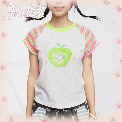 FRUITS - Apple Wing Puff Tee tee Fruits S