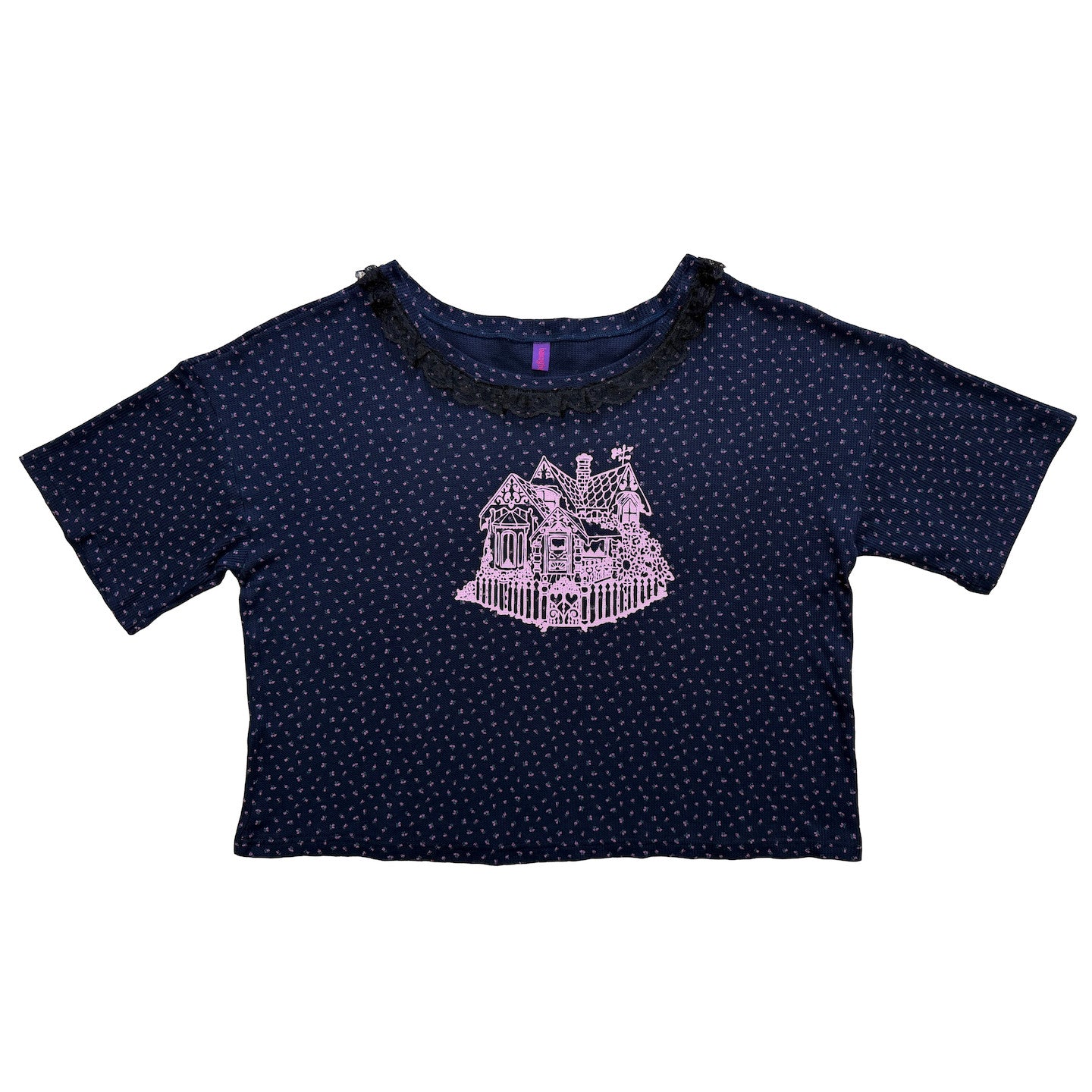 Bunnybunnygun - Floral Waffle Off Shoulder Top sweatshirt Land Decora
