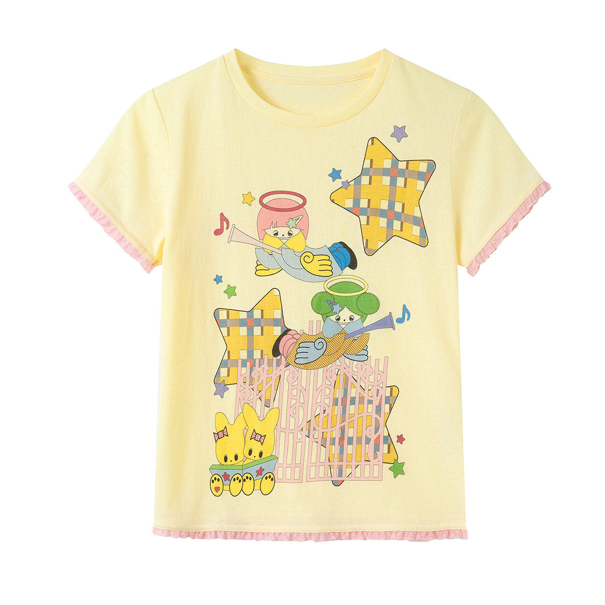 tntntutu - Angel Star Graphic Tee | Fairy Kei Pastel Kawaii Harajuku T-Shirt tee tntntutu S