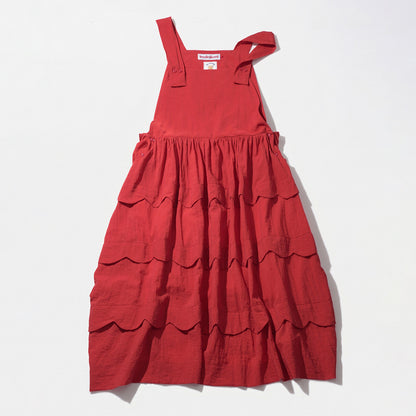 Imakokoni - Beige Textured Layered Dress dress imakokoni Red S