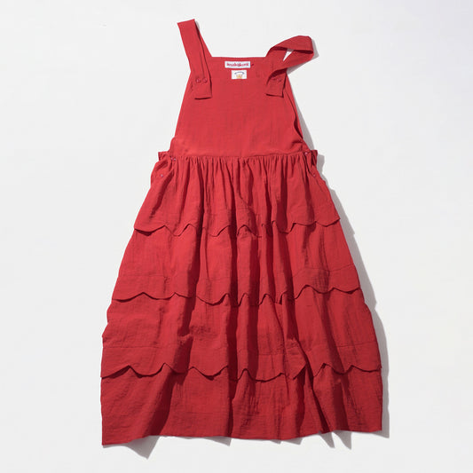 Imakokoni - Beige Textured Layered Dress dress imakokoni Red S