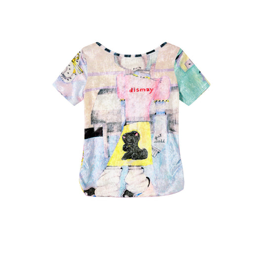 tntntutu - Kawaii Color Animal Reversible Top tee tntntutu S