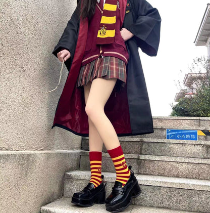 Harajuku Black Letter Stripe School Socks Harry Potter Socks
