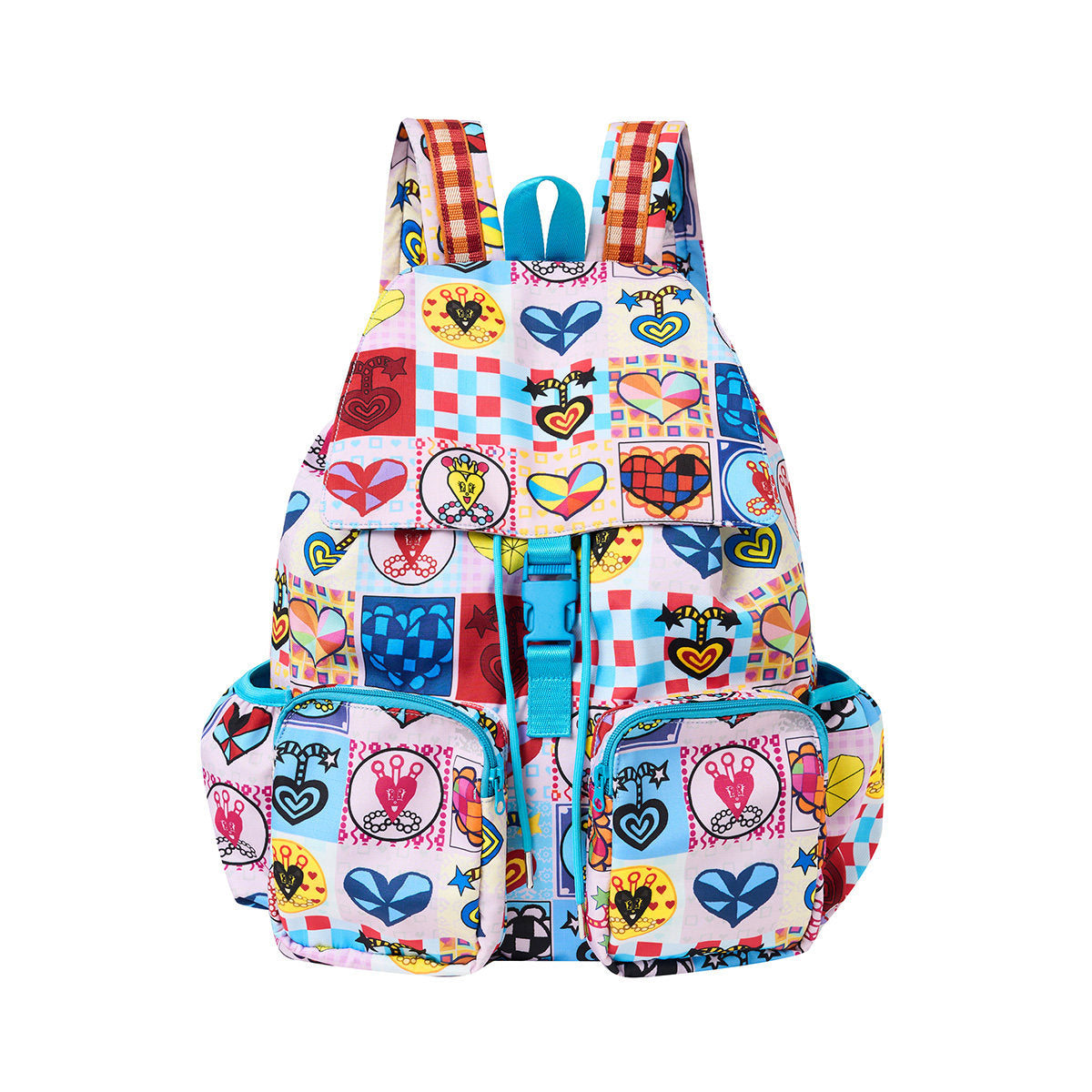 tntntutu - Decora Kei Colorful Heart Backpack backpack tntntutu