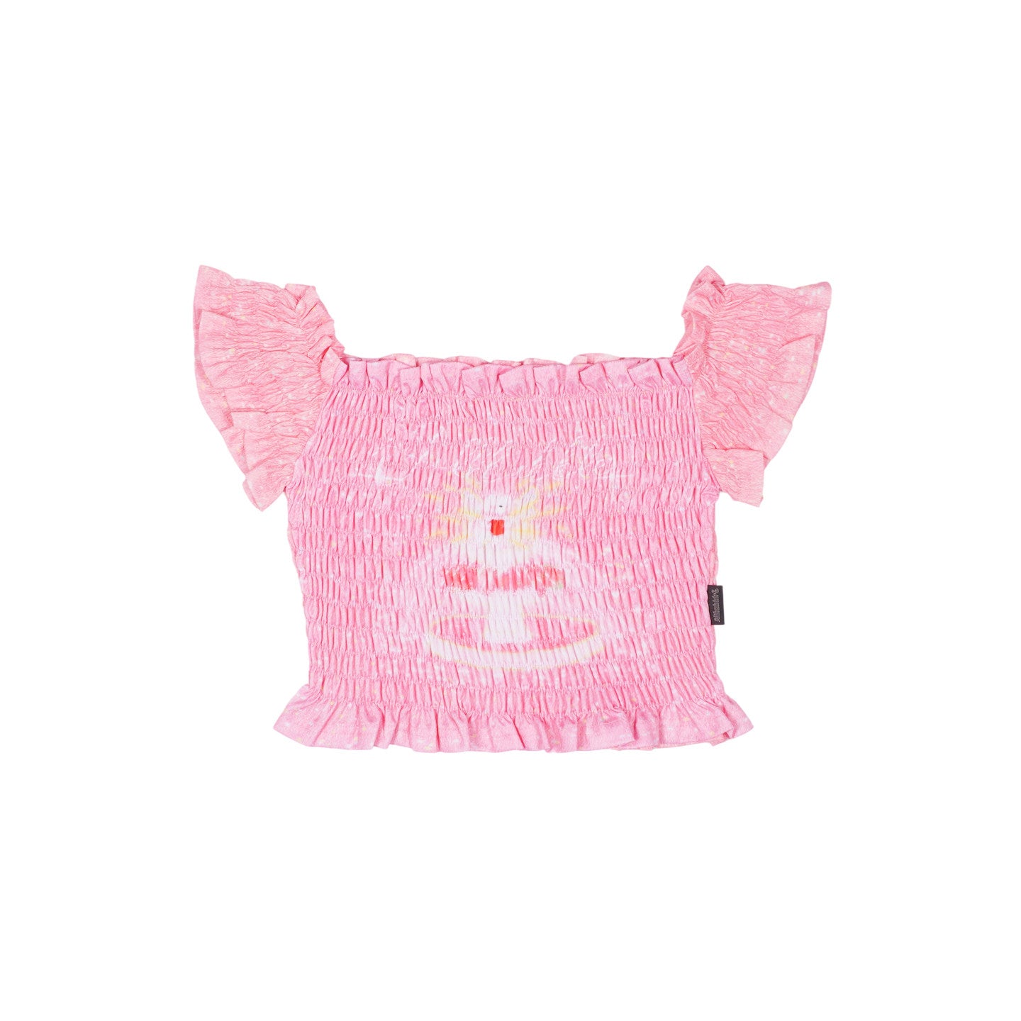 Allbubble - Cat Print Off Shoulder Crop Top vest Allbubble