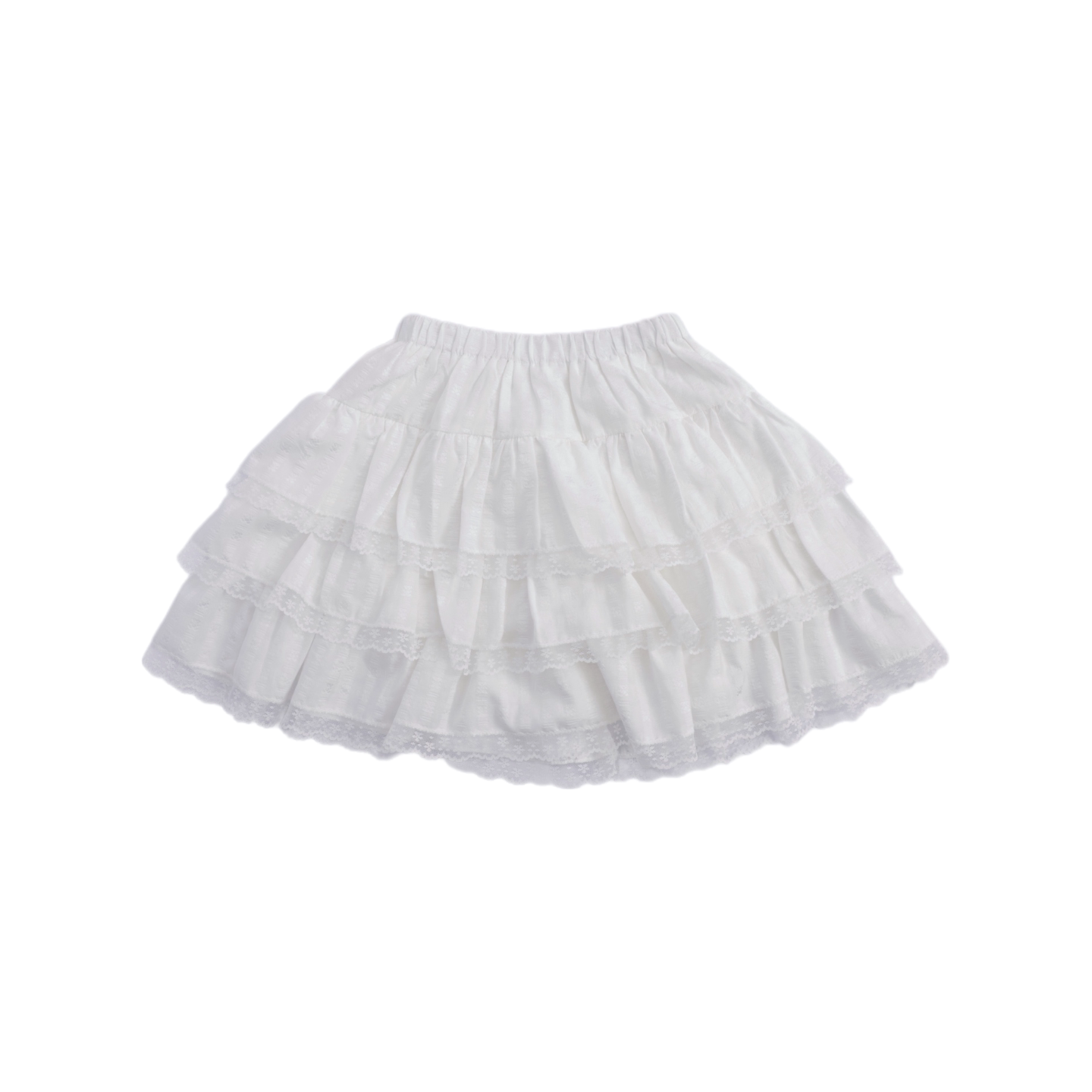 SemenCoicis - Bear Polka Dot Layered Cake Skirt skirt SemenCoicis White