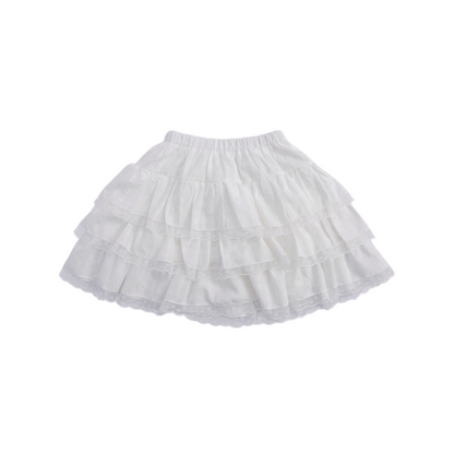 SemenCoicis - Bear Polka Dot Layered Cake Skirt skirt SemenCoicis White