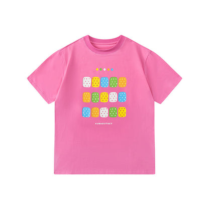 KURIOSITAET - Pink Polka Dot Graphic T-Shirt