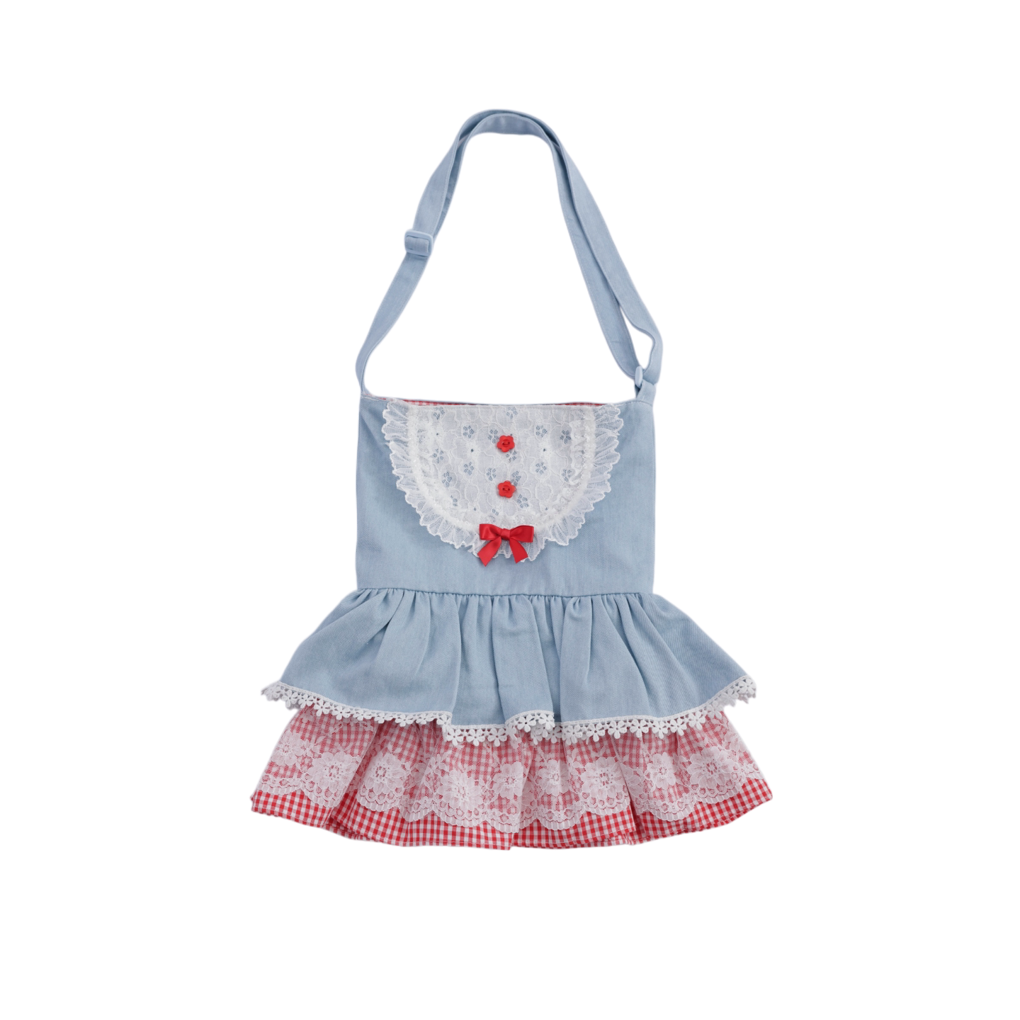 SemenCoicis - Ruffle Double Layer Skirt Bag bag SemenCoicis Blue