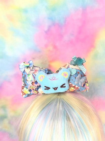 Luckywishstar - Colorful Padded Bow Hair Clip hair clip Luckywishstar 2