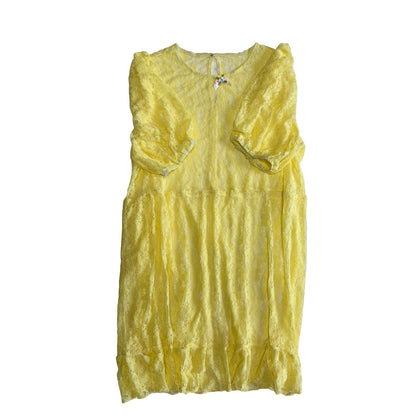 Bunnybunnygun - Multi Color Lace Overlay Dress dress bunnybunnygun Yellow