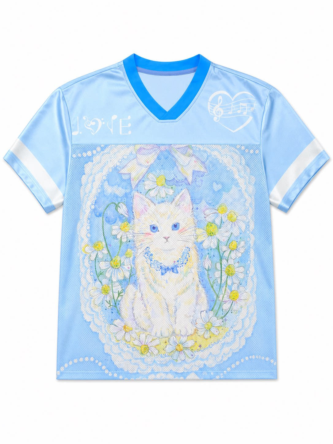 MeowMeow Bug - Dopamine Cartoon Jersey T-Shirt shirt MeowMeow Bug Blue Pearl Cat M