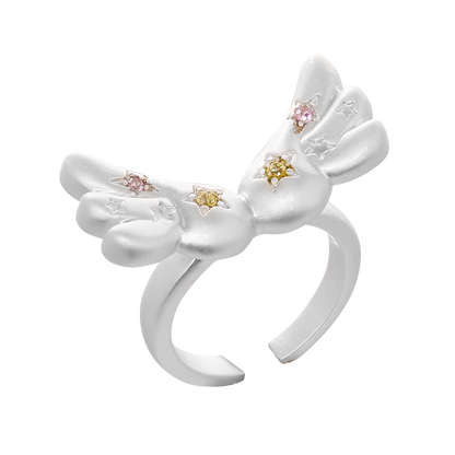 Kiwi Store - Y2K Angel Wing Hair Clip Ring accessory kiwi store 1pc - Ring