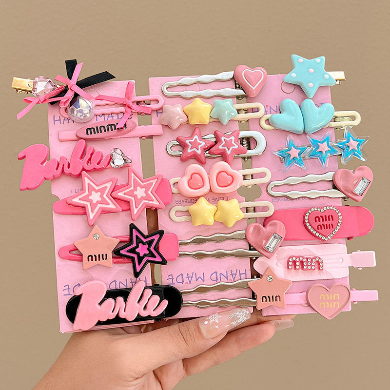 Y2K Letter Hair Clips Set hair clip none 21pcs Set