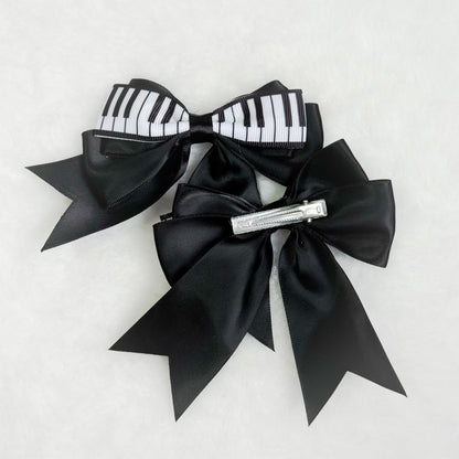 Piano Key Bow Hair Clips | Gothic Lolita Harajuku Hair Accessories hair clip really cute