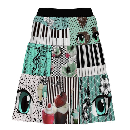ki00bi00 - Mint Strawberry Kawaii Cake Skirt Set set ki00bi00 Mint Skirt