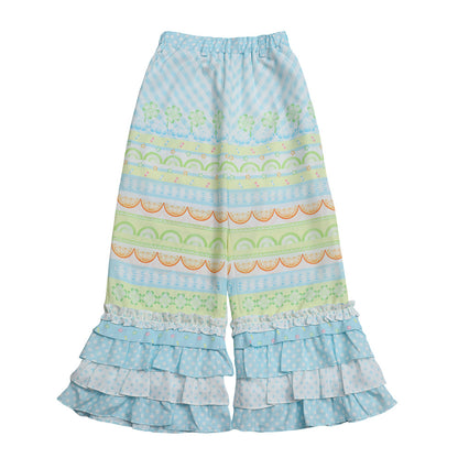 frufru - Fruit Plaid Patchwork Pants | Kawaii Harajuku Summer Fashion pants frufru Green S