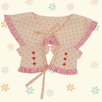 NIKKOU 小衣服花边假领子三款 百搭可爱 collar Nikkou home Dots