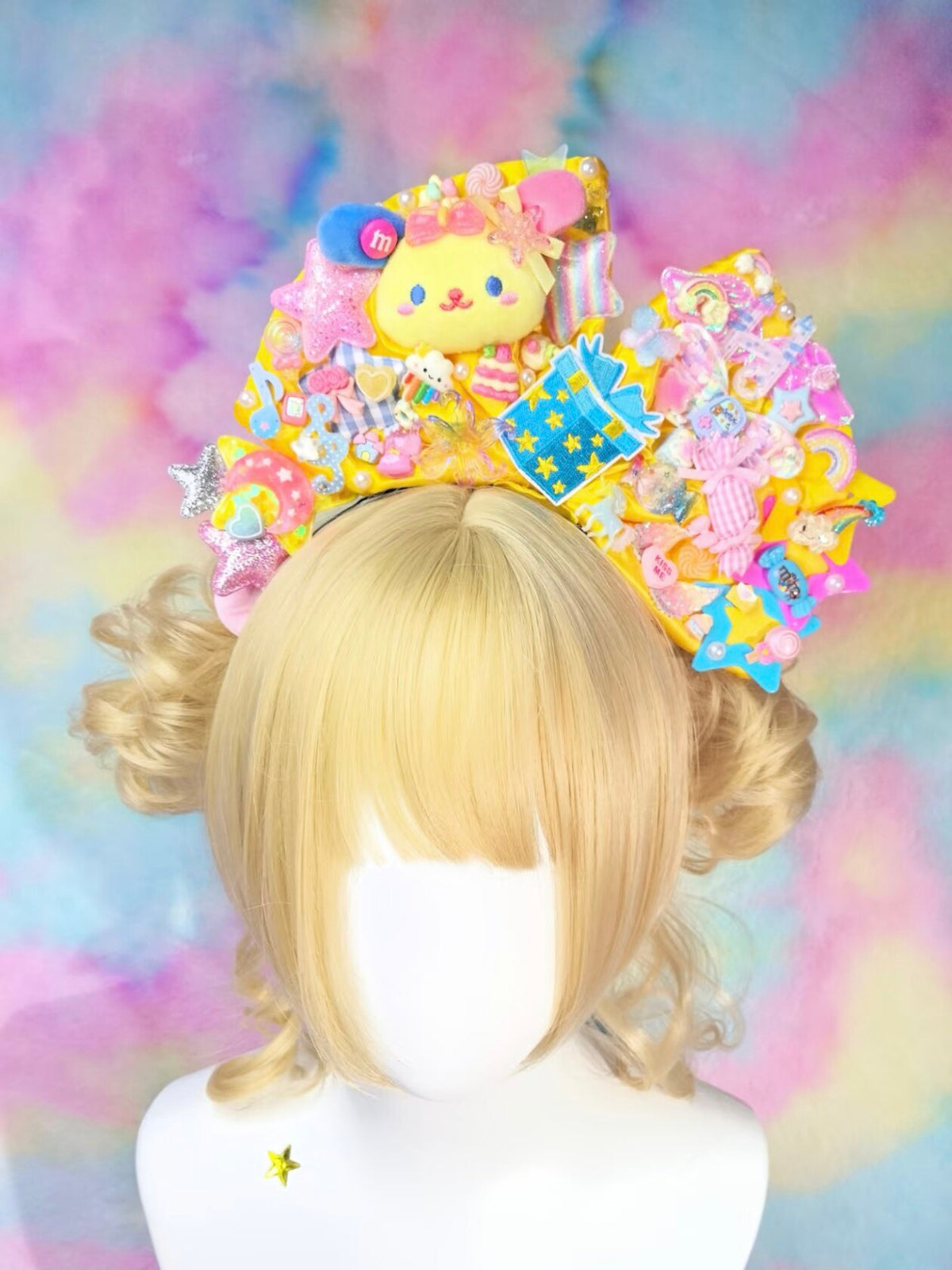 Luckywishstar - Colorful Maximalist Decora Bow Headband hairband Luckywishstar 3