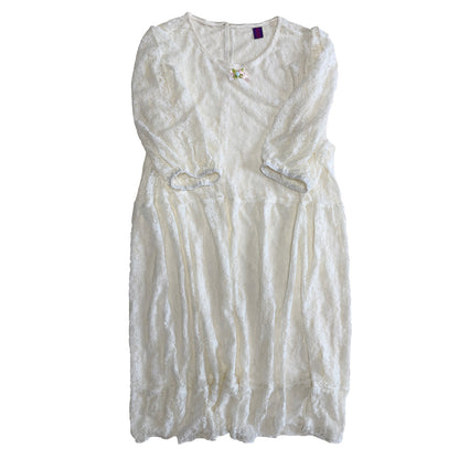 Bunnybunnygun - Multi Color Lace Overlay Dress dress bunnybunnygun White