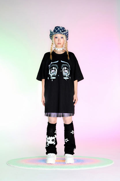 DeadEndKids - Anime Eyes Loose Tee tee DeadEndKids Black M