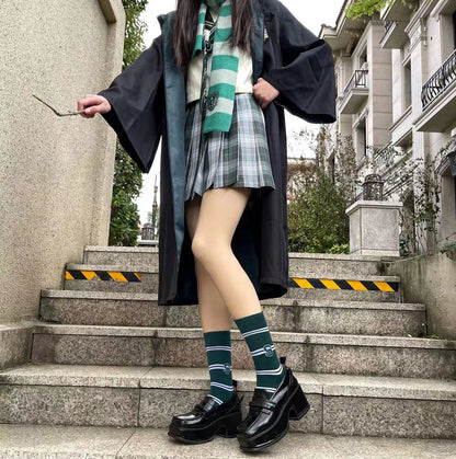 Harajuku Black Letter Stripe School Socks Harry Potter Socks