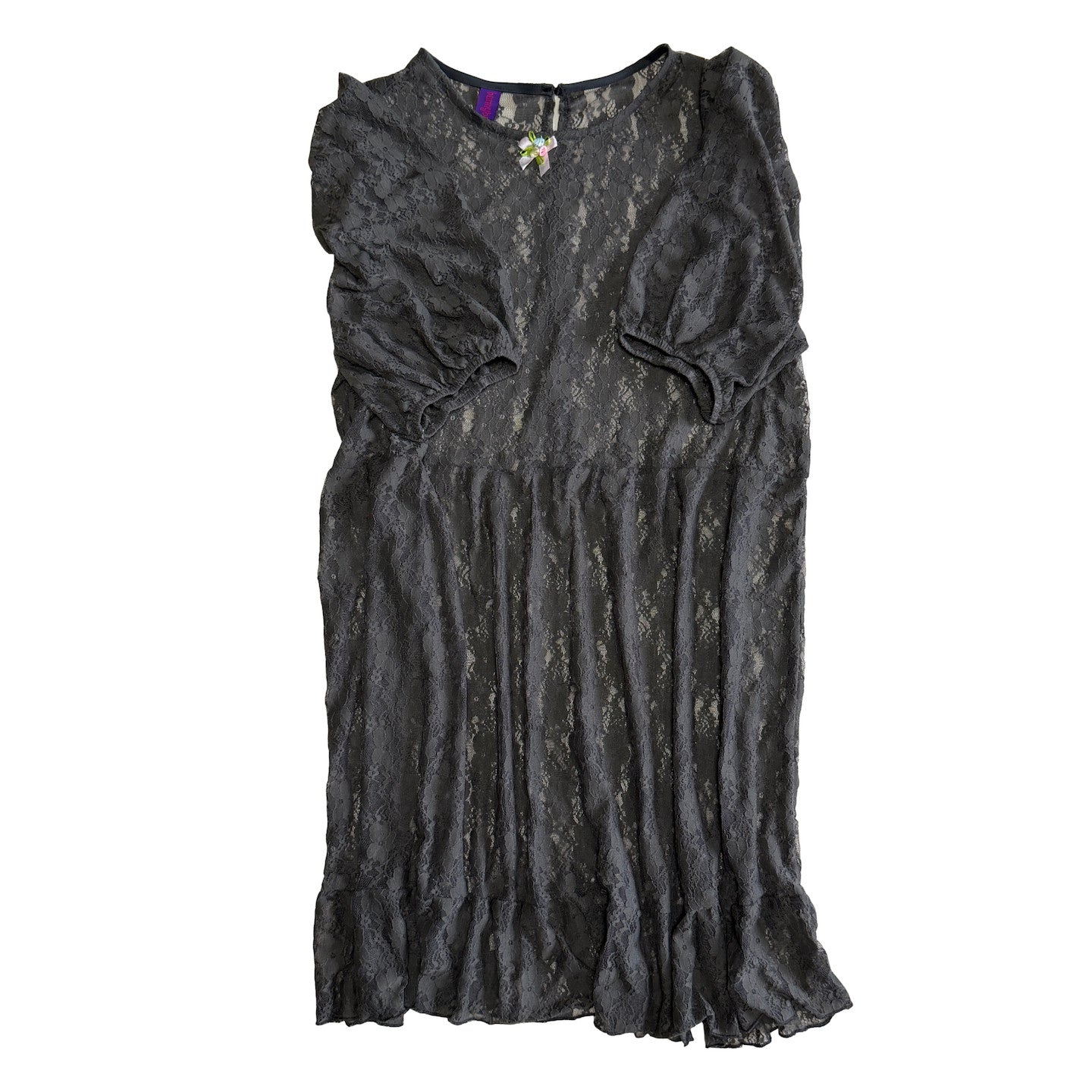 Bunnybunnygun - Multi Color Lace Overlay Dress dress bunnybunnygun Grey